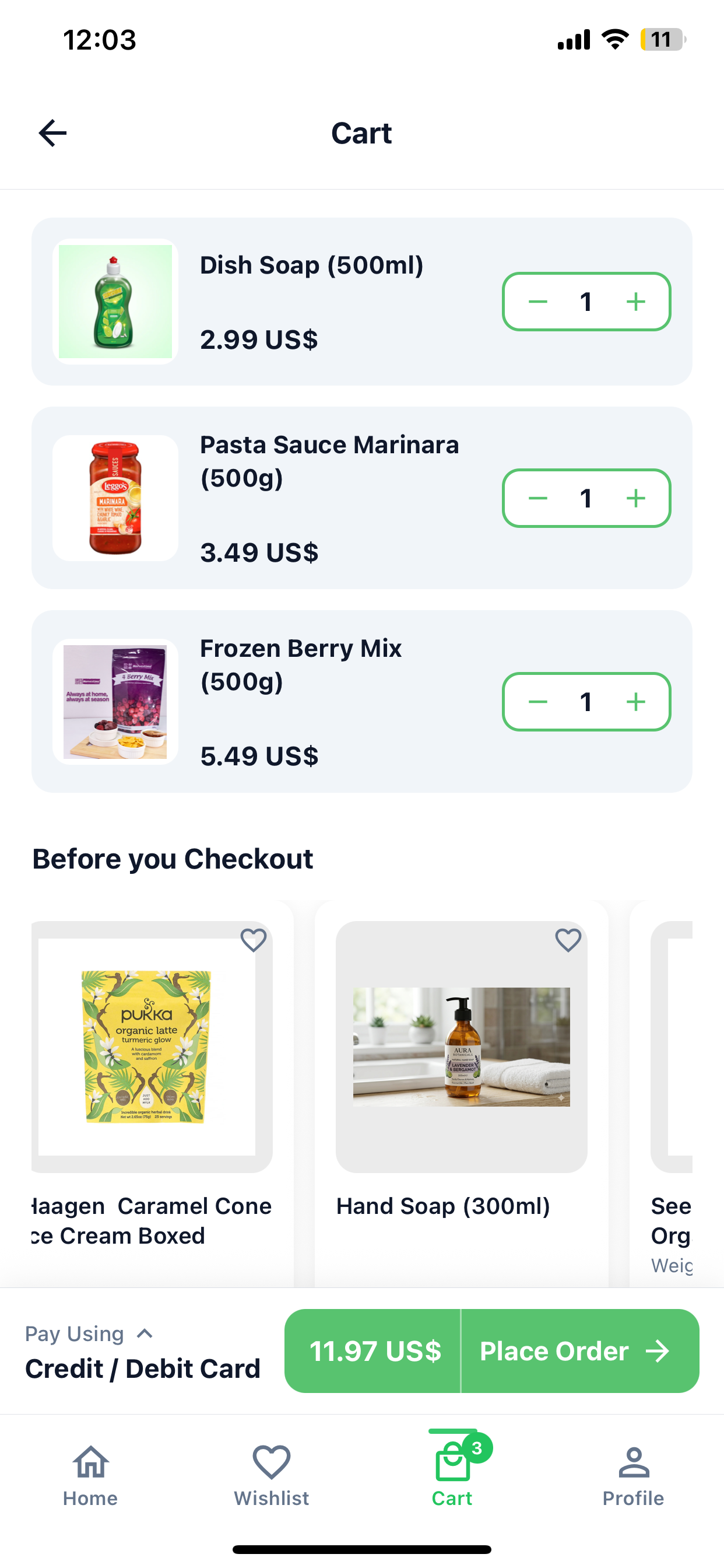 Shopping Cart