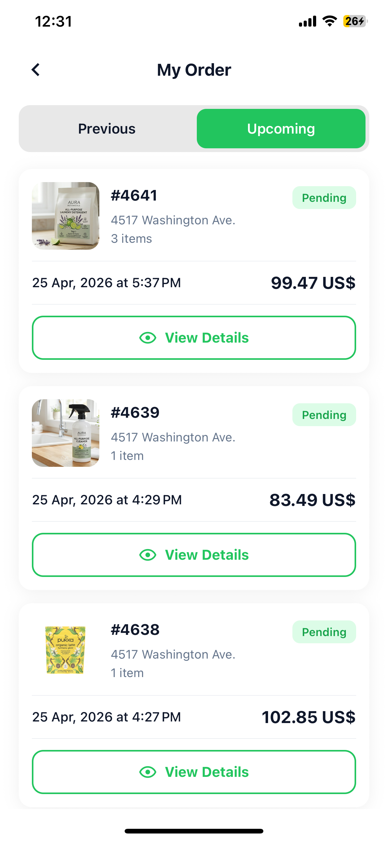 Order History